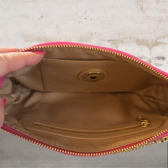 Love Moschino NWOT Hot Pink Quilted Logo Shoulder Bag - Picture 8 of 14